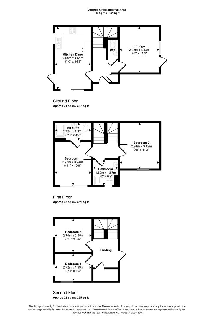 Floorplans For Lescar Road, Waverley, Rotherham