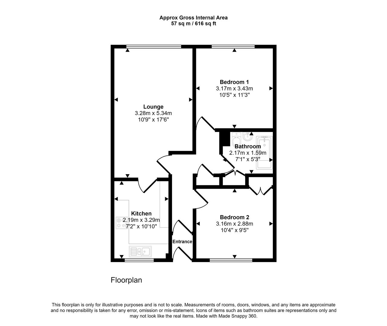 Floorplans For Broomgrove Road, Sheffield