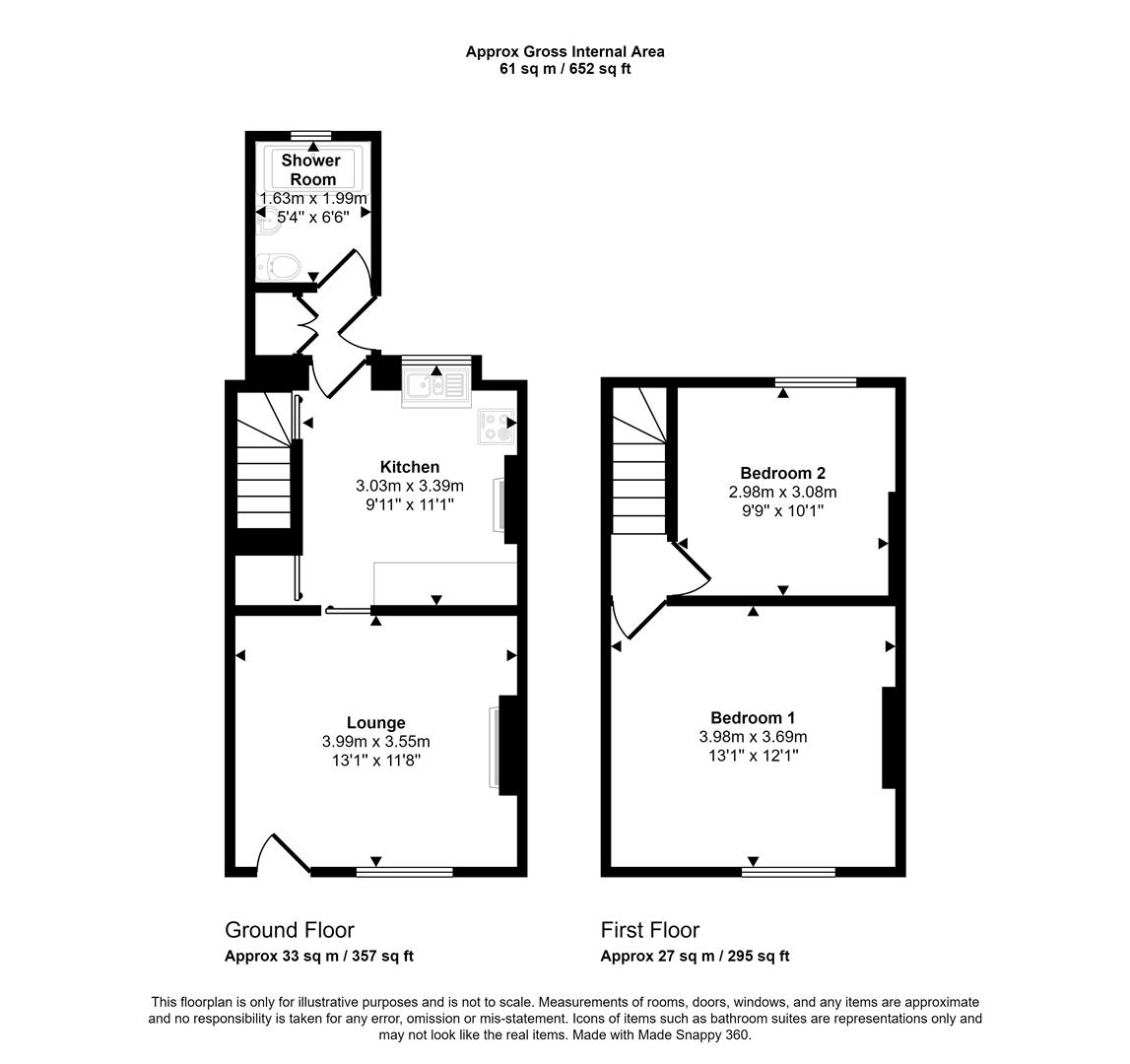 Floorplans For Nether Wheel Row, Sheffield