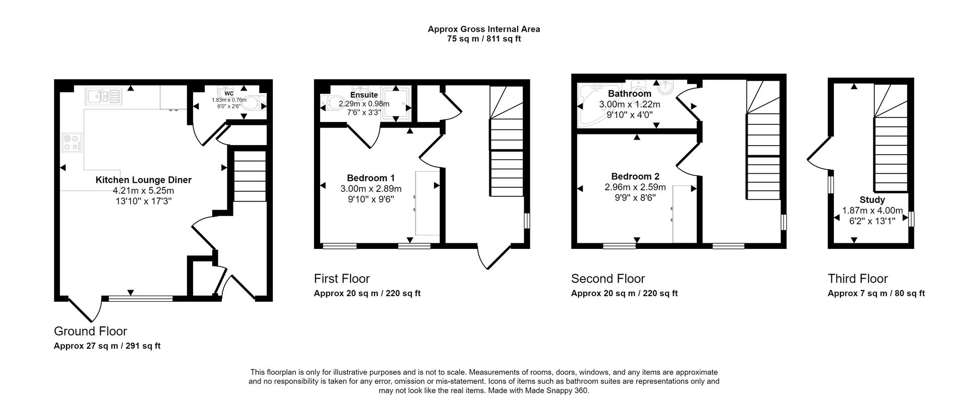 Floorplans For Lescar Road, Waverley, Rotherham