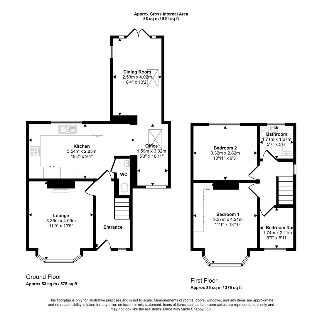 Floorplans For Norton Lees Crescent, Sheffield