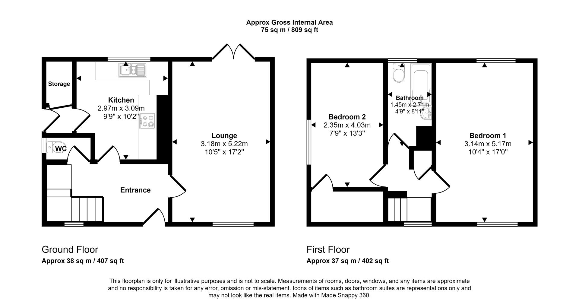 Floorplans For Smelter Wood Drive, Sheffield