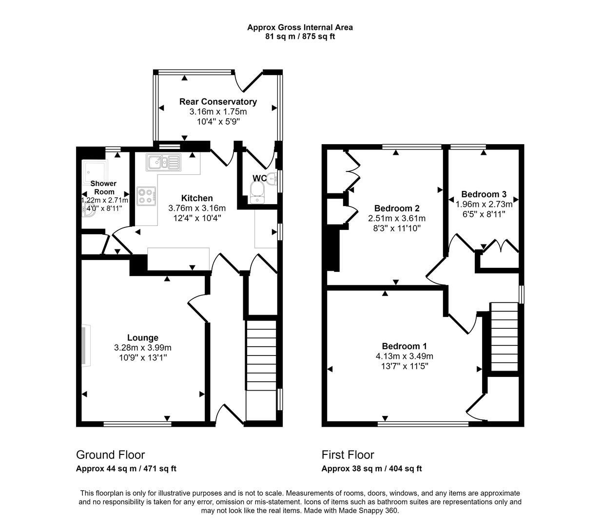 Floorplans For Cawthorne Grove, Sheffield