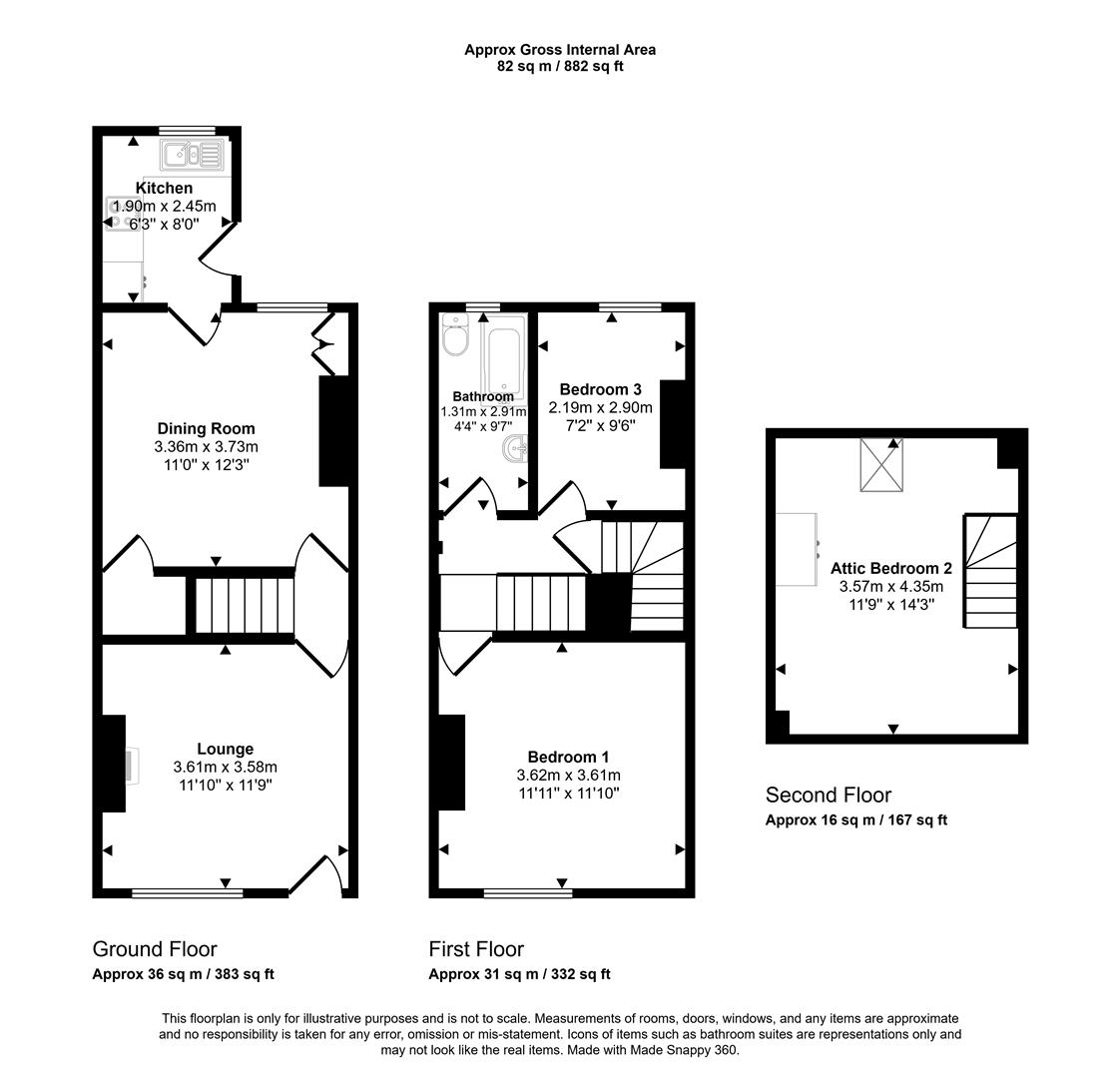 Floorplans For Derbyshire Lane, Sheffield