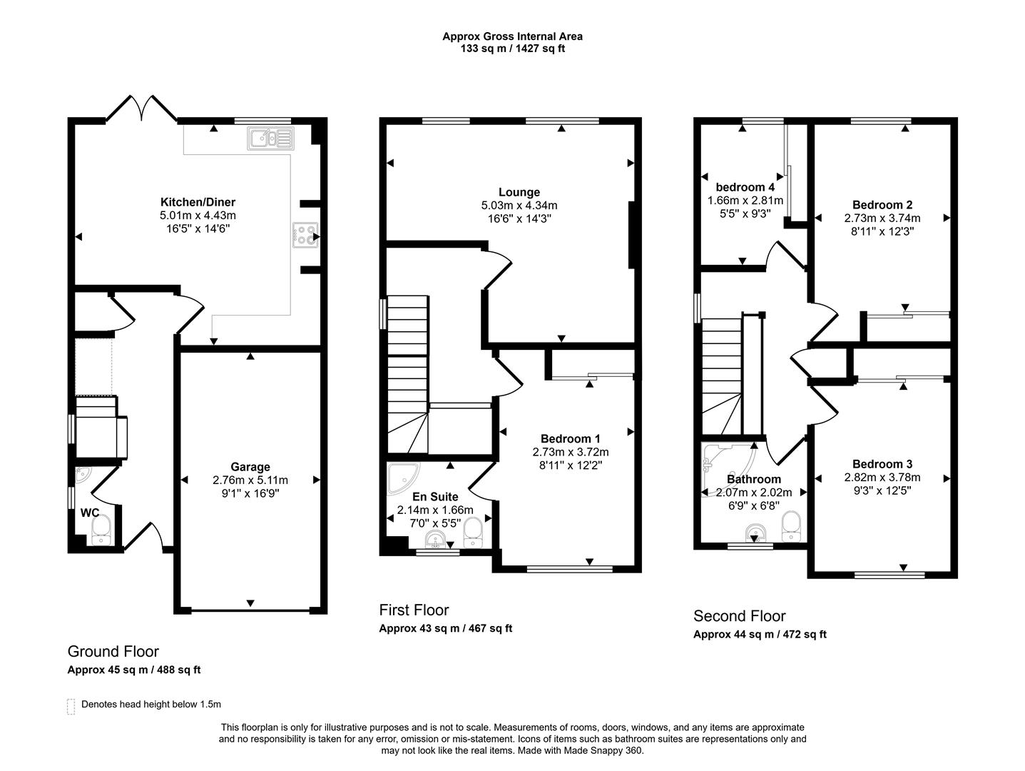 Floorplans For Abbey Lane Dell, Sheffield